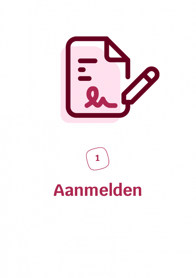 Stap 1 Aanmelden