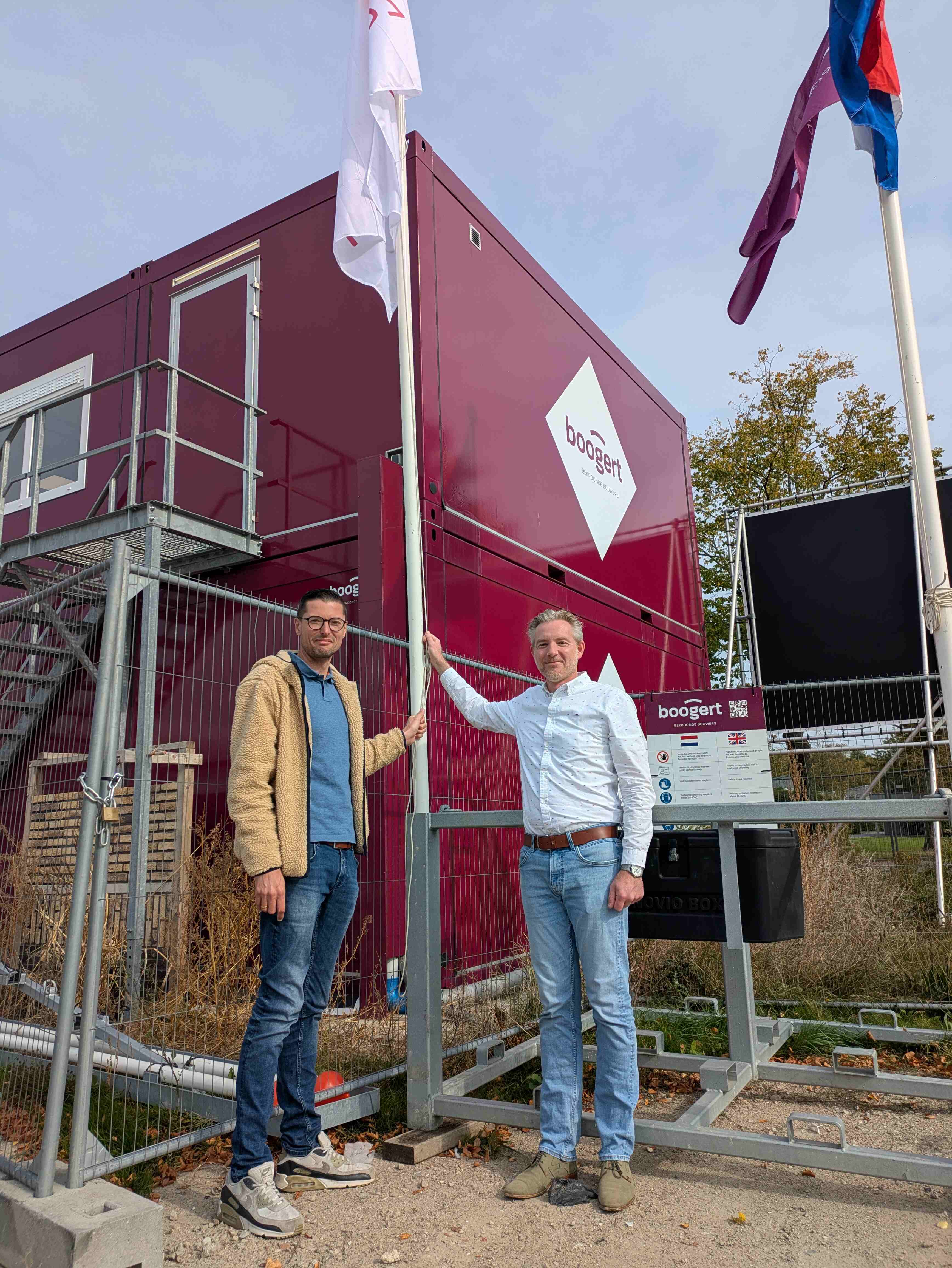 De vlag werd gehesen